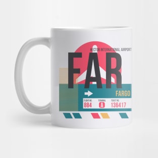 Fargo (FAR) Airport // Sunset Baggage Tag Mug